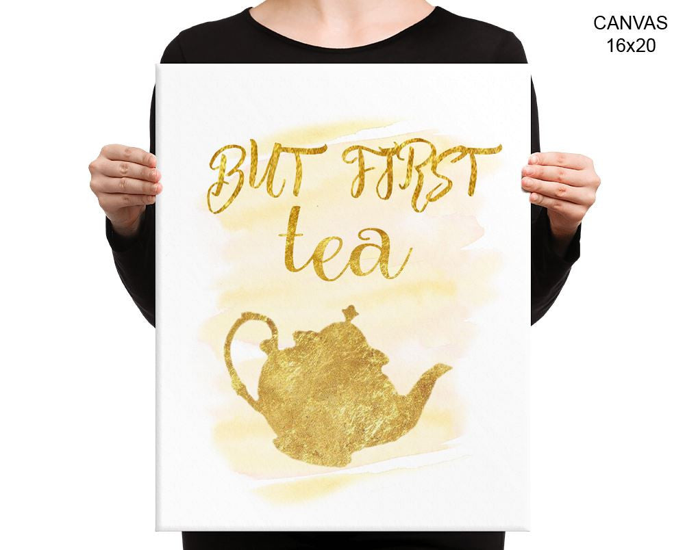 Tea Print, Beautiful Wall Art with Frame and Canvas options available  Decor