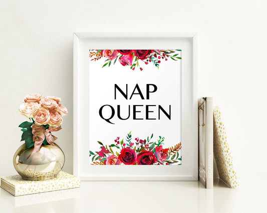 Wall Art Nap Queen Digital Print Nap Queen Poster Art Nap Queen Wall Art Print Nap Queen Bedroom Art Nap Queen Bedroom Print Nap Queen Wall - Digital Download