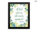 Scripture Romans Print, Beautiful Wall Art with Frame and Canvas options available Christian Decor