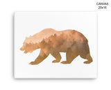 Bear Forest Print, Beautiful Wall Art with Frame and Canvas options available  Decor