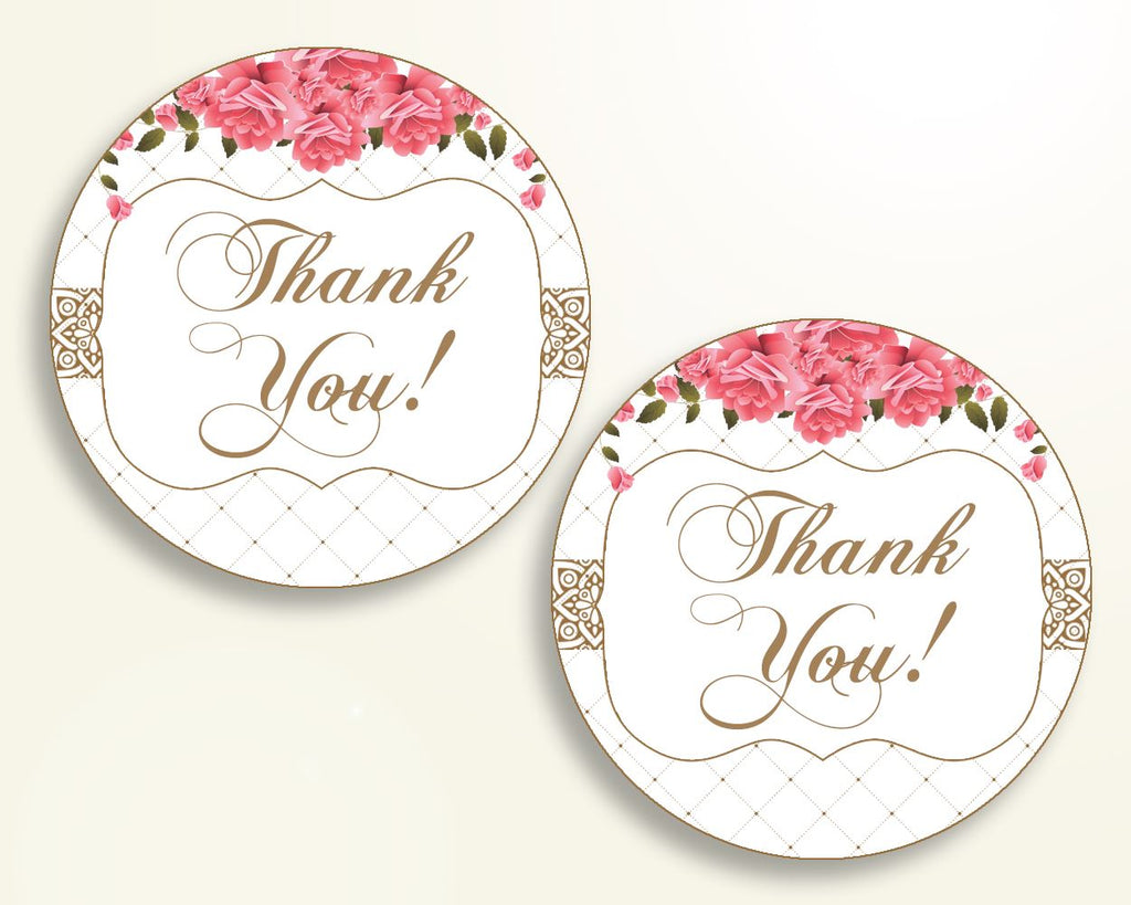 Favor Tags Baby Shower Favor Tags Roses Baby Shower Favor Tags Baby Shower Roses Favor Tags Pink White party organizing party theme U3FPX - Digital Product