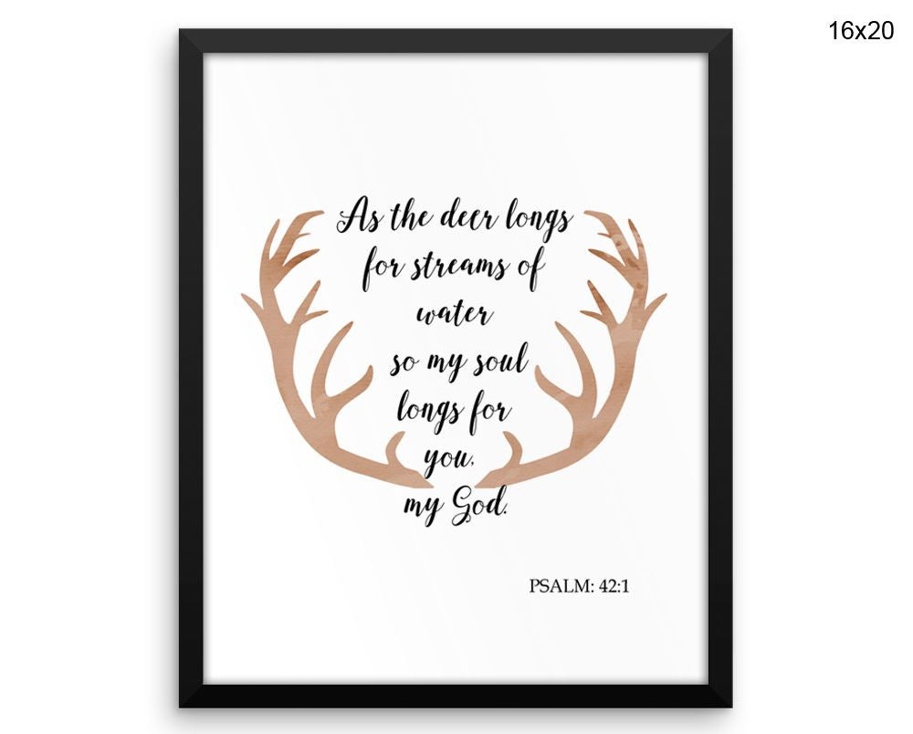 Psalm Print, Beautiful Wall Art with Frame and Canvas options available Religion Decor