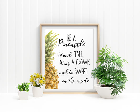 Pineapple Framed Print Available Pineapple Canvas Print Available Pineapple Inspiring Art Pineapple Inspiring Print Pineapple Printed - Digital Download