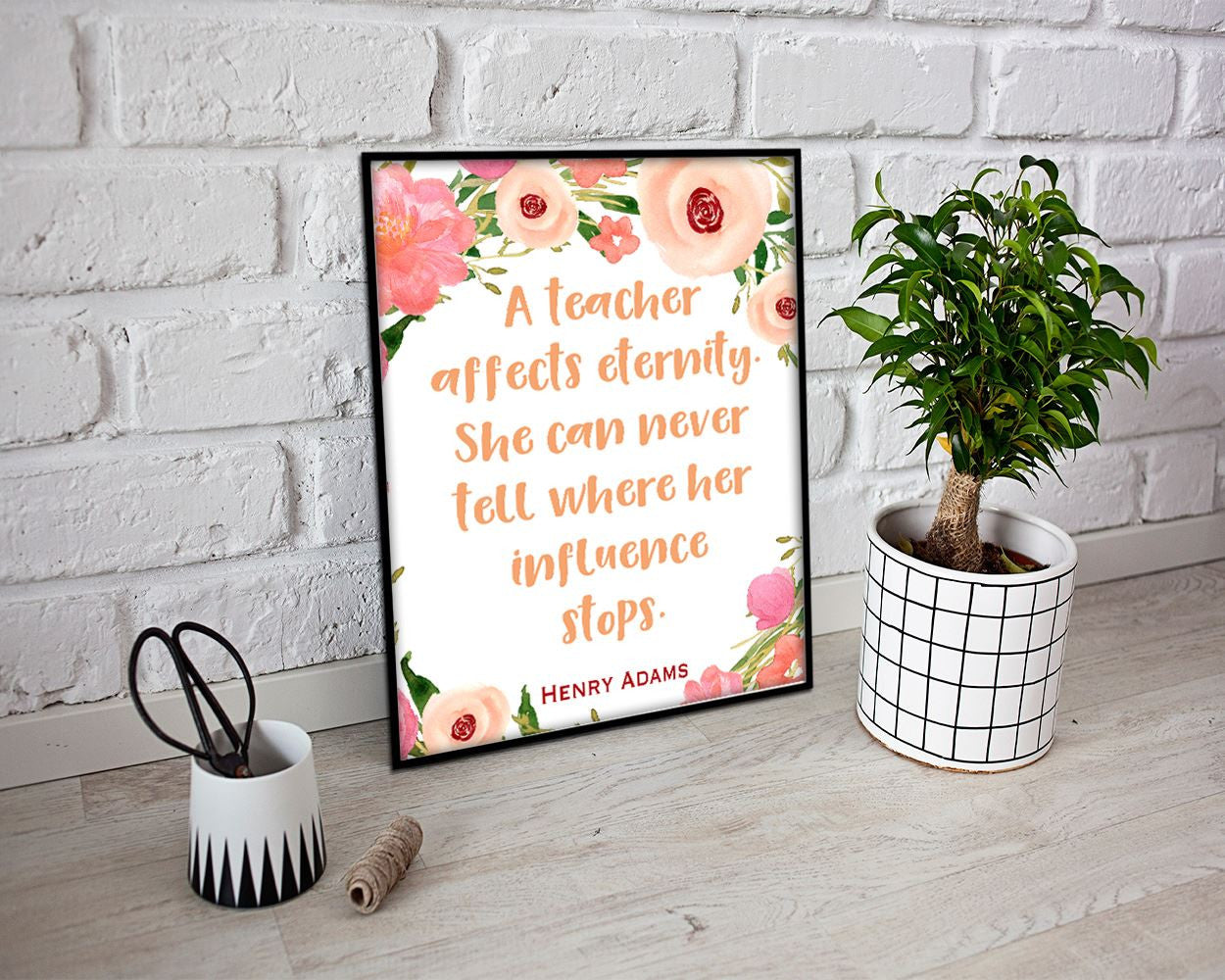 Wall Art Gift Digital Print Teacher Poster Art Gift Wall Art Print Teacher Quote Art Teacher Quote Print Gift Wall Decor Gift teachers quote - Digital Download