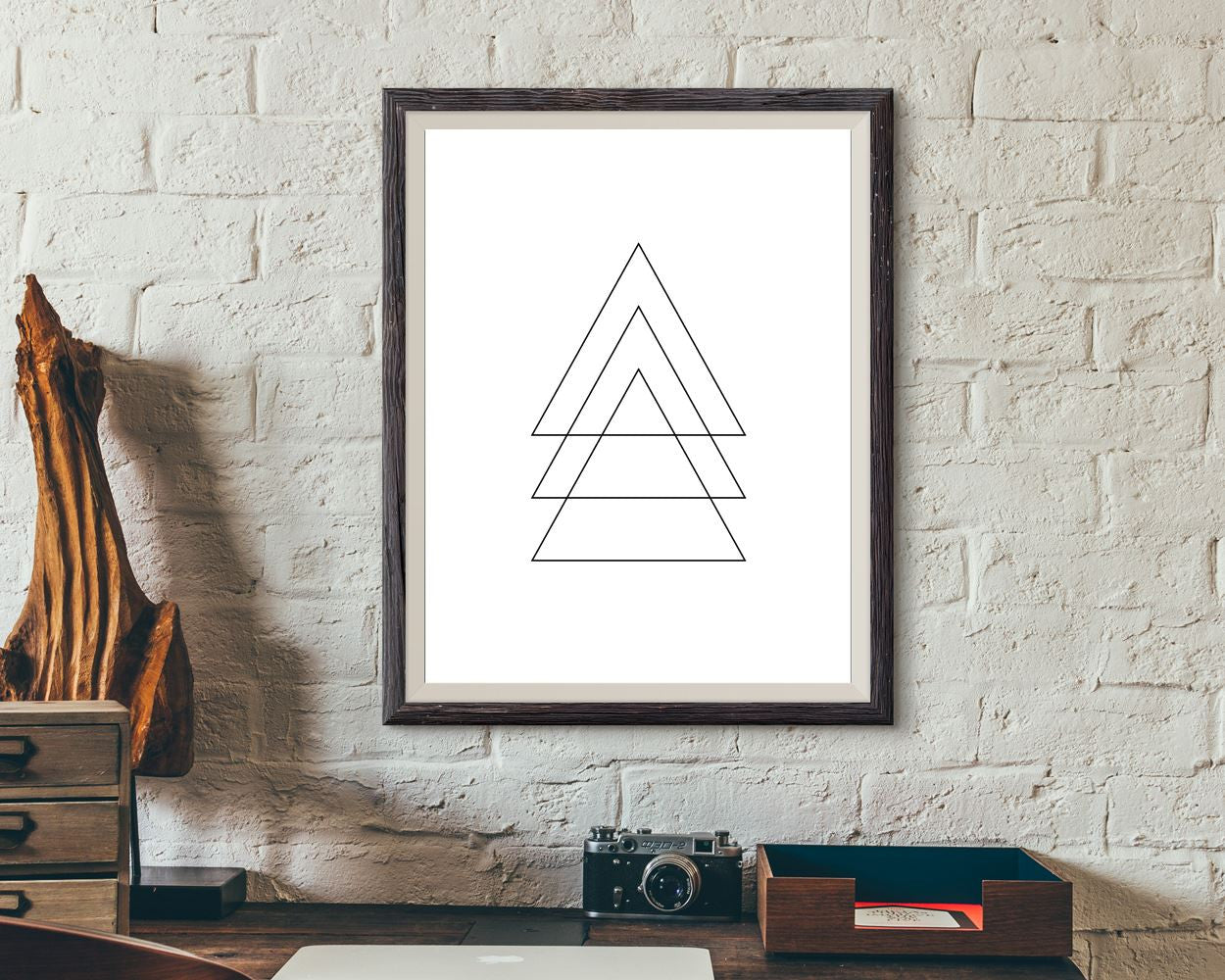 Wall Art Geometry Digital Print Triangle Poster Art Geometry Wall Art Print Triangle  Wall Decor Geometry scandinavian modern large print - Digital Download