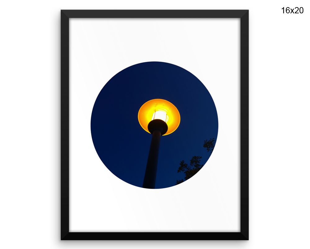 Street Lamp Print, Beautiful Wall Art with Frame and Canvas options available Streetlight Decor