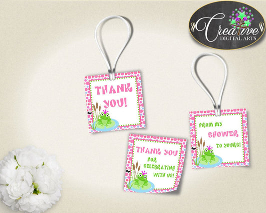 Baby Shower Frog Shower Frog Theme Favour Sickers Thanks Labels FAVOR TAGS, Party Ideas, Prints, Party Theme - bsf01 - Digital Product