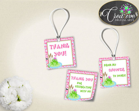 Baby Shower Frog Shower Frog Theme Favour Sickers Thanks Labels FAVOR TAGS, Party Ideas, Prints, Party Theme - bsf01 - Digital Product