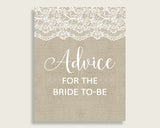 Advice Cards Bridal Shower Advice Cards Burlap And Lace Bridal Shower Advice Cards Bridal Shower Burlap And Lace Advice Cards Brown NR0BX