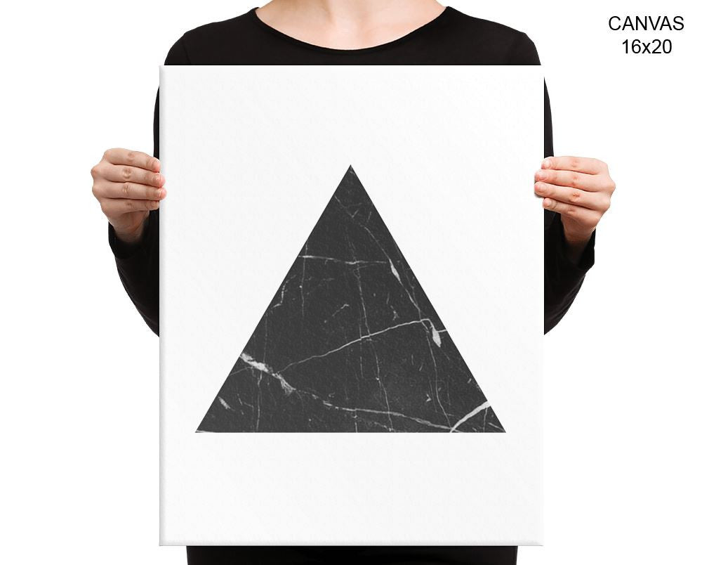 Marble Triangle Print, Beautiful Wall Art with Frame and Canvas options available Geometric Decor