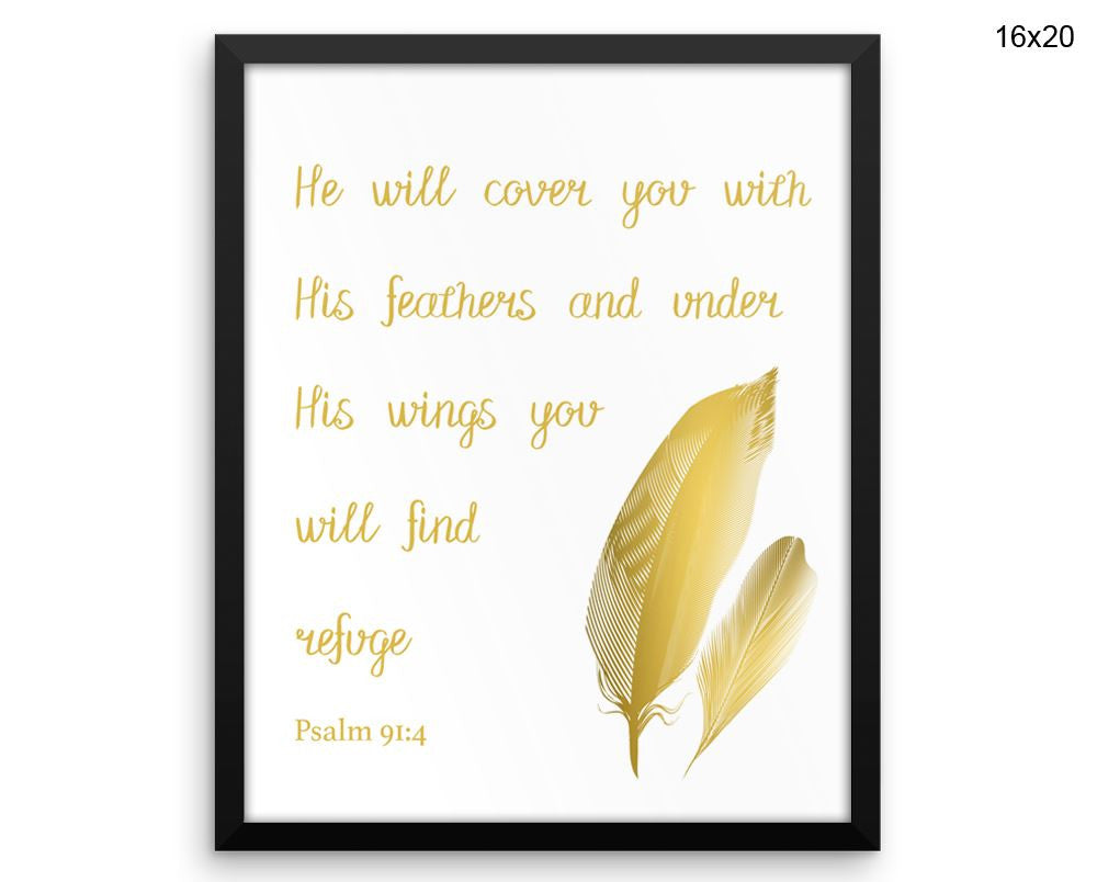 Psalm Print, Beautiful Wall Art with Frame and Canvas options available Bible Decor