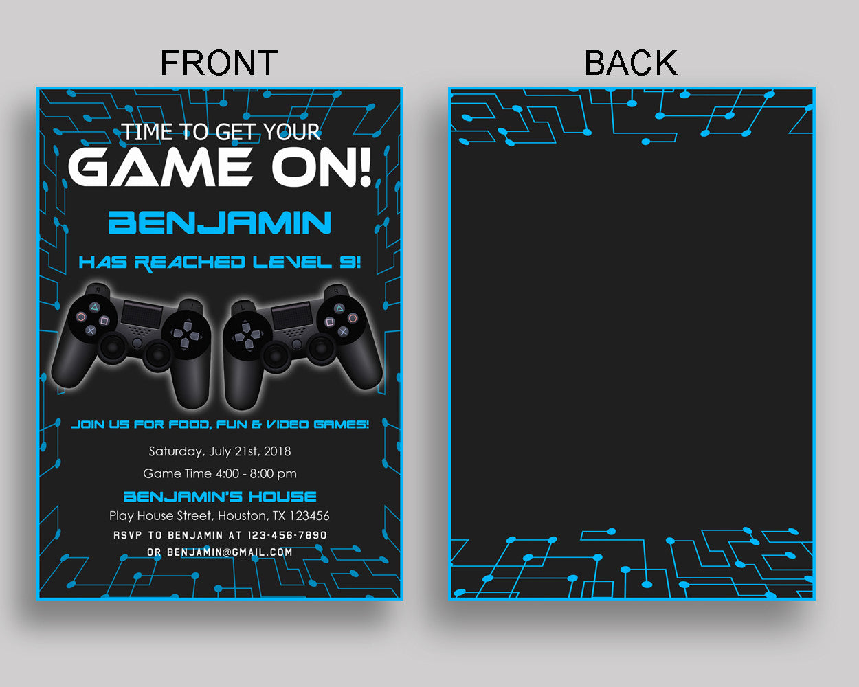 Video Game Birthday Invitation Video Game Birthday Party Invitation Video Game Birthday Party Video Game Invitation Boy editable pdf 5IAY6 - Digital Product