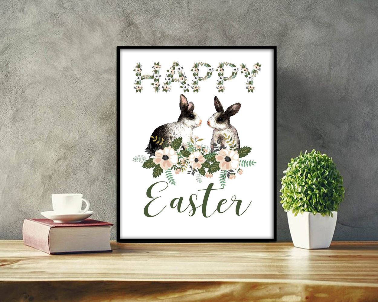 Wall Art Easter Bunny Digital Print Easter Bunny Poster Art Easter Bunny Wall Art Print Easter Bunny Easter Art Easter Bunny Easter Print - Digital Download