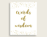 Words Of Wisdom Bridal Shower Words Of Wisdom Gold Bridal Shower Words Of Wisdom Bridal Shower Gold Words Of Wisdom Gold White party G2ZNX