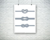 Wall Decor Nautical Printable Rope Prints Nautical Sign Rope Sea Art Rope Sea Print Nautical Printable Art Nautical knop navy sea rope - Digital Download
