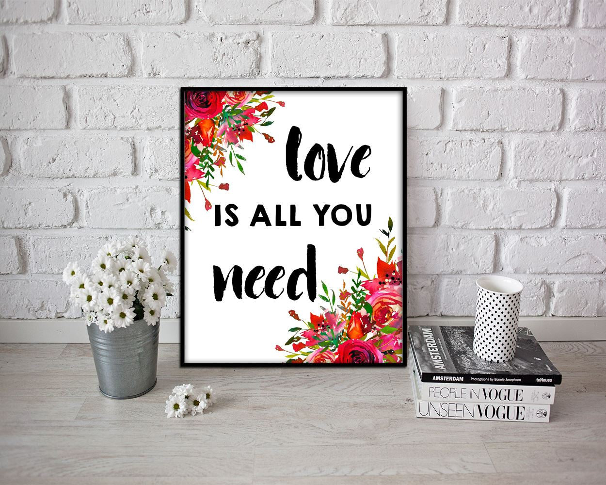 Wall Art Love Is All You Need Digital Print Love Is All You Need Poster Art Love Is All You Need Wall Art Print Love Is All You Need - Digital Download