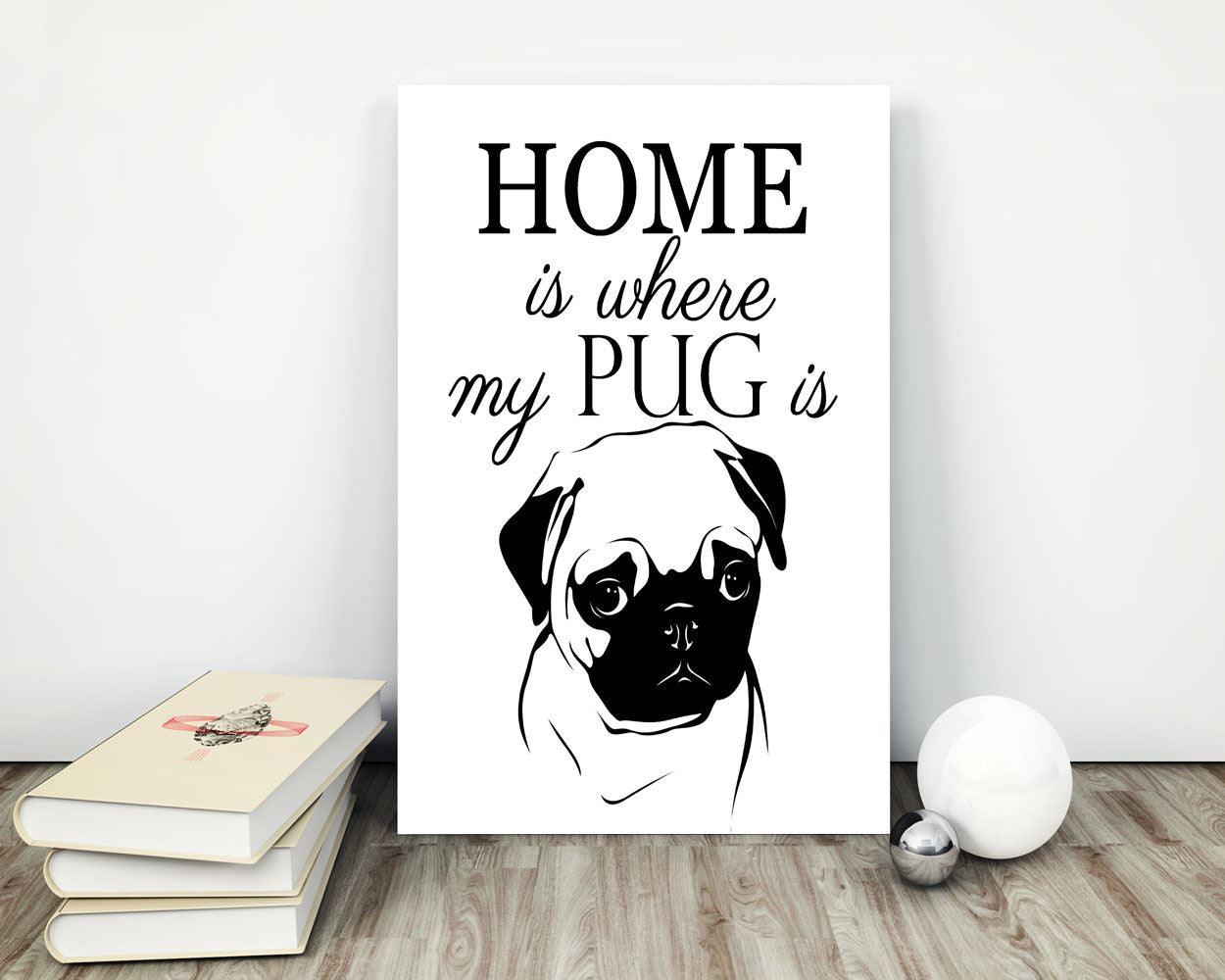 Wall Art Pug Digital Print Pug Poster Art Pug Wall Art Print Pug Home Art Pug Home Print Pug Wall Decor Pug pug puppies pugs - Digital Download