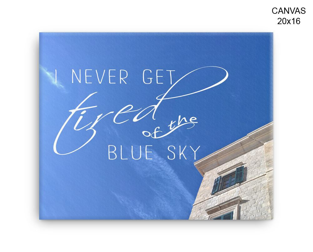 Blue Sky Print, Beautiful Wall Art with Frame and Canvas options available Photography Decor