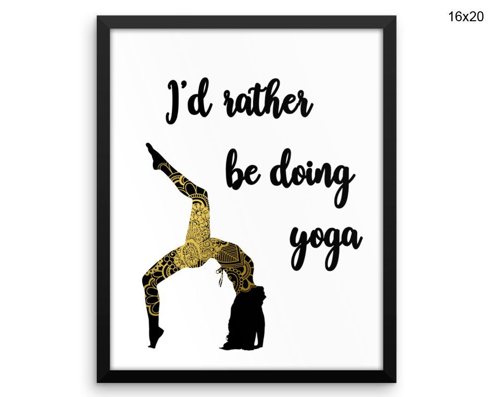 Yoga Pose Print, Beautiful Wall Art with Frame and Canvas options available  Decor