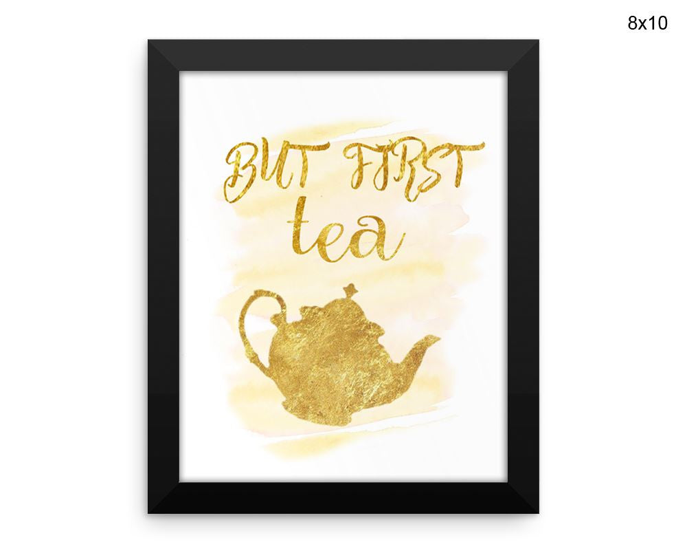 Tea Print, Beautiful Wall Art with Frame and Canvas options available  Decor