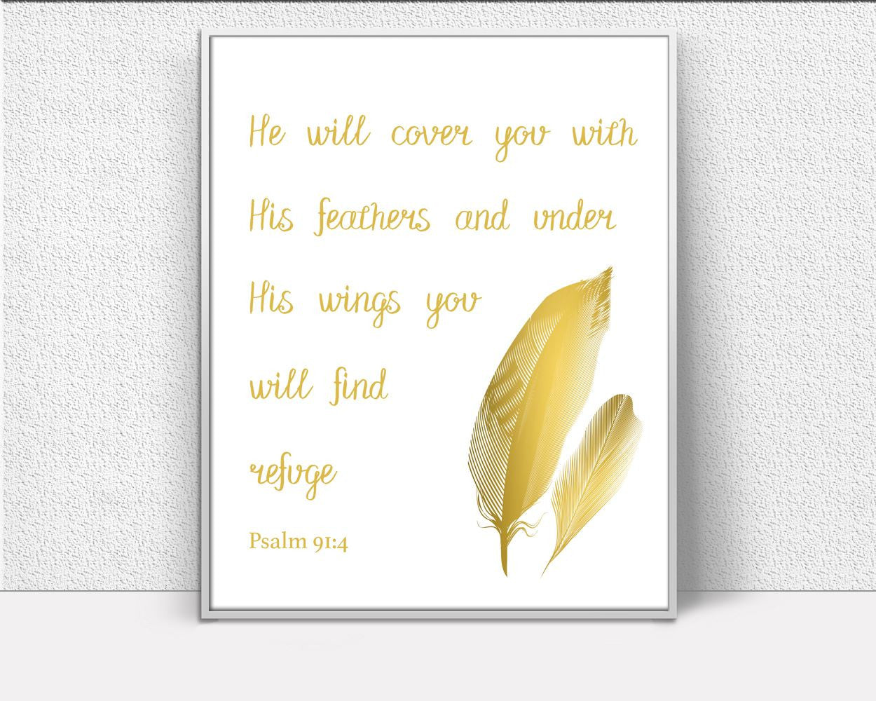 Wall Art Psalm Digital Print Psalm Poster Art Psalm Wall Art Print Psalm Bible Art Psalm Bible Print Psalm Wall Decor Psalm Psalm 91 4 - Digital Download