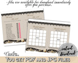 Brown And Beige Seashells And Pearls Bridal Shower Theme: Games Bundle - scattergories, satin sheets bridal, party planning, prints - 65924 - Digital Product