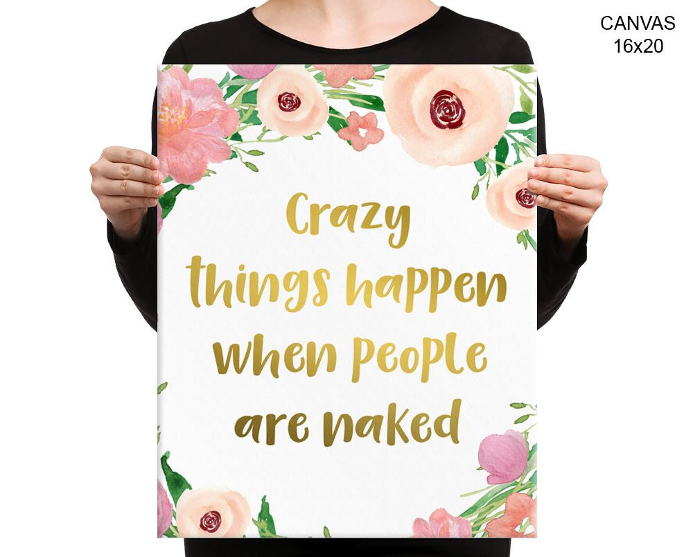 Naked Funny Print, Beautiful Wall Art with Frame and Canvas options available  Decor