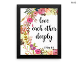Scripture Bible Print, Beautiful Wall Art with Frame and Canvas options available  Decor