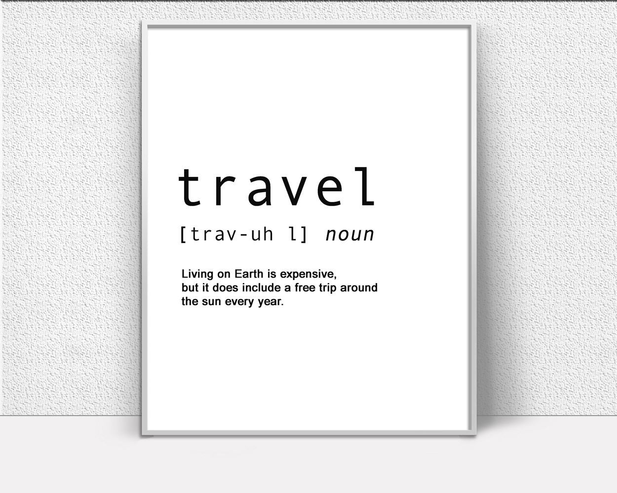 Wall Decor Travel Printable Definition Prints Travel Sign Definition Travel Art Definition Travel Print Travel Printable Art Travel - Digital Download