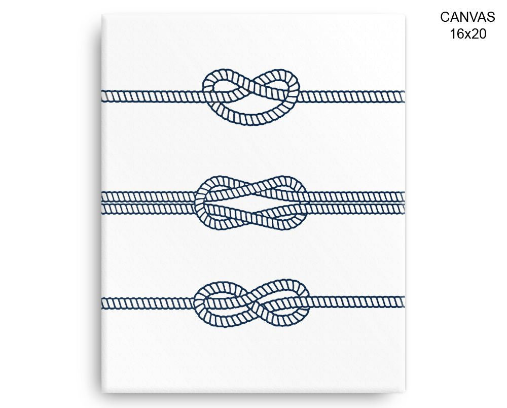 Rope Nautical Print, Beautiful Wall Art with Frame and Canvas options available Sea Decor