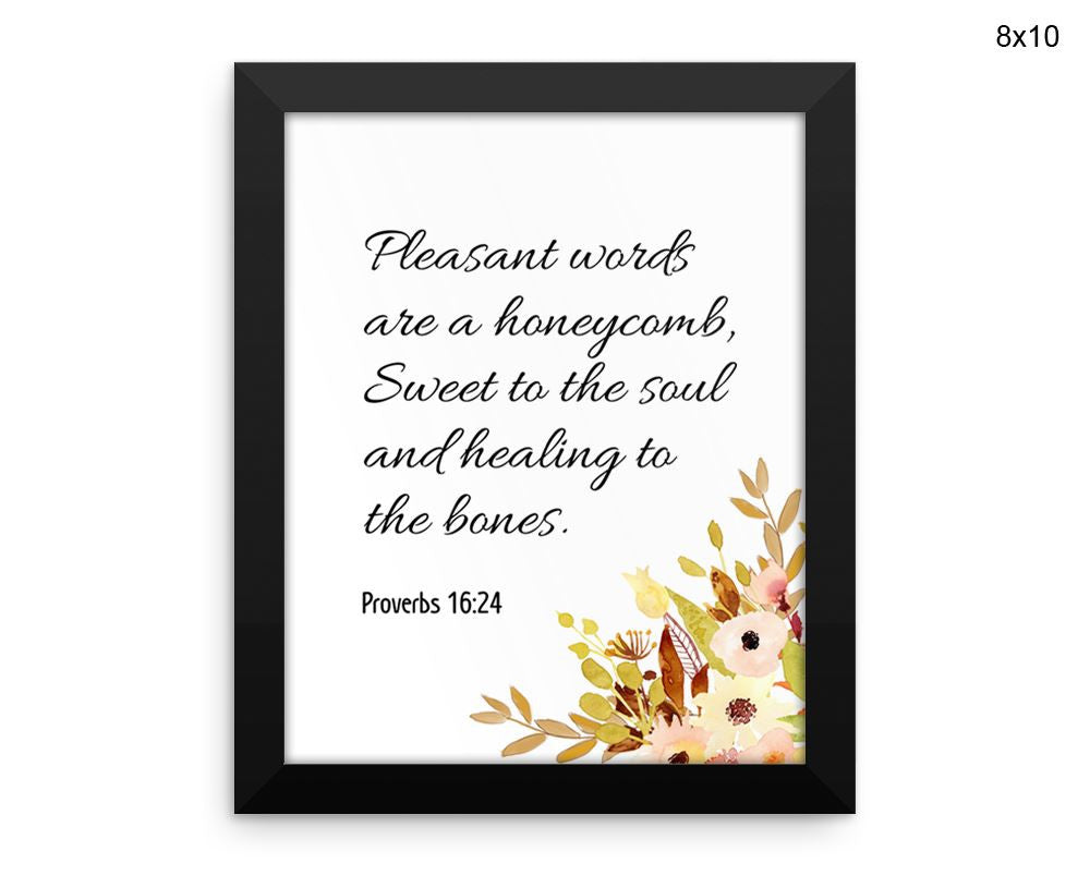 Proverbs Print, Beautiful Wall Art with Frame and Canvas options available Christian Decor