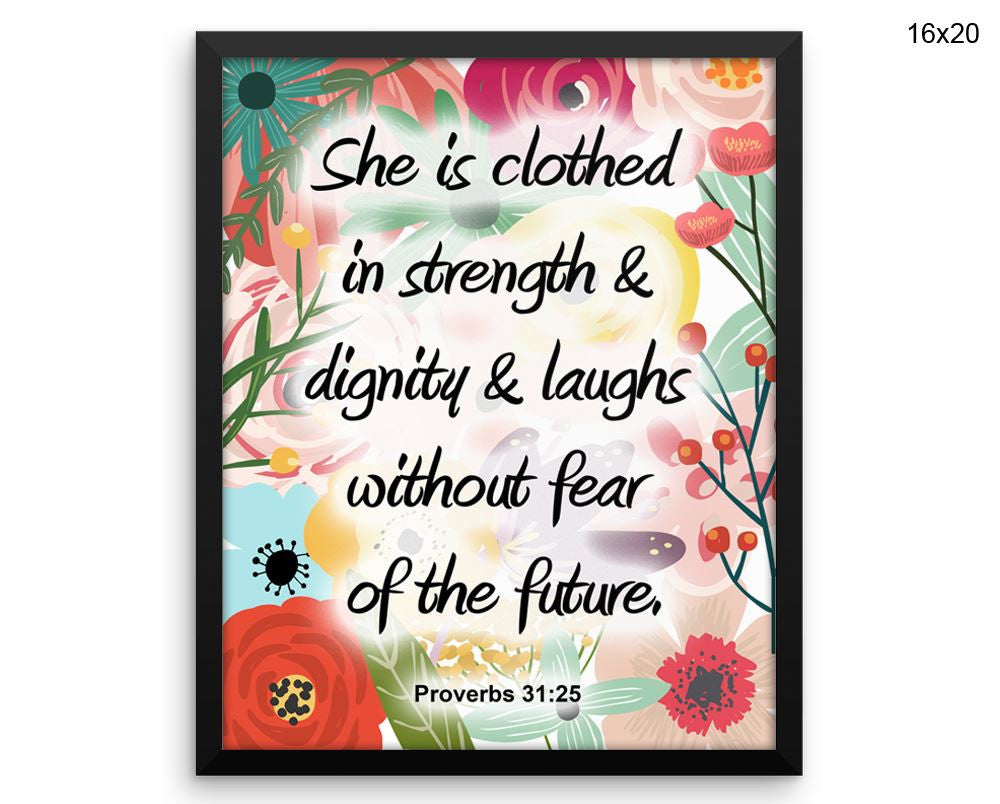 Proverbs Verse Print, Beautiful Wall Art with Frame and Canvas options available Faithful Decor