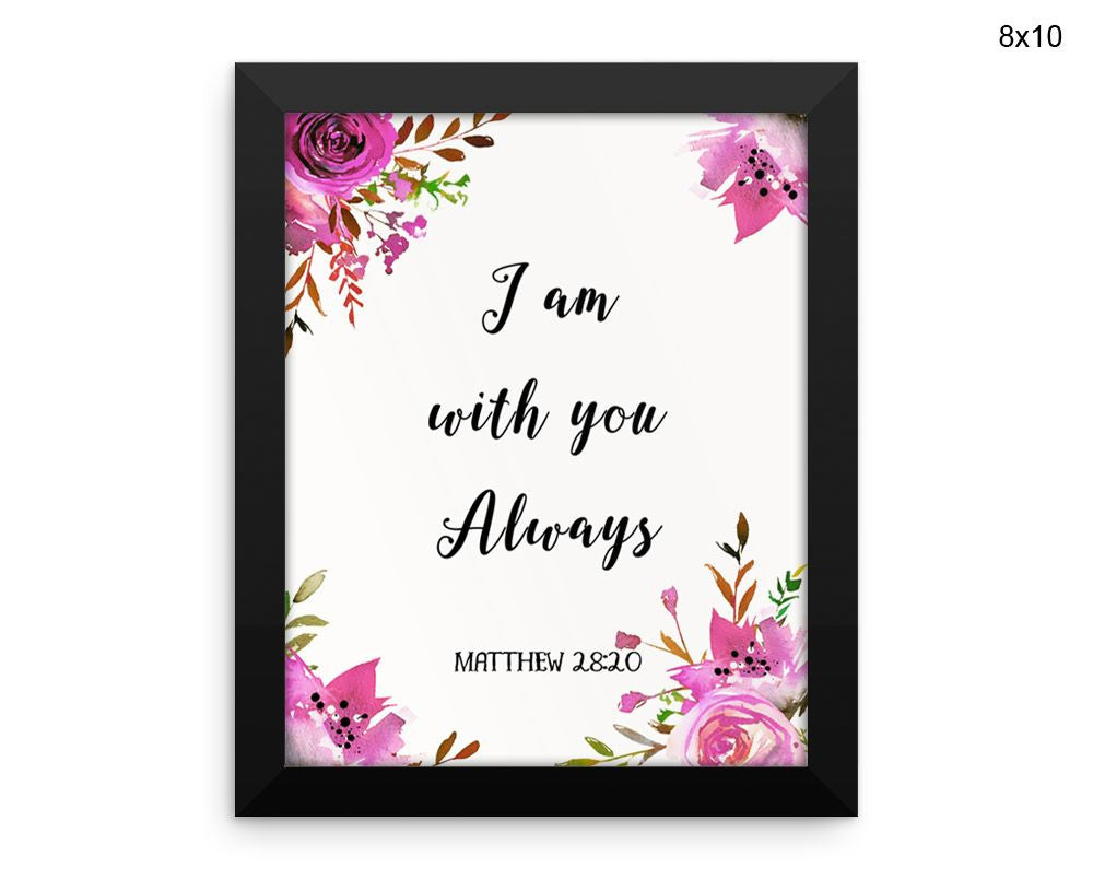 Matthew Print, Beautiful Wall Art with Frame and Canvas options available Quote Decor