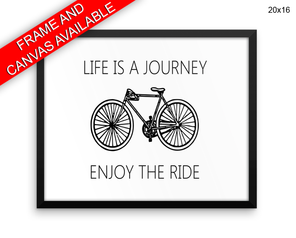 Life Is A Journey Print, Beautiful Wall Art with Frame and Canvas options available Inspirational