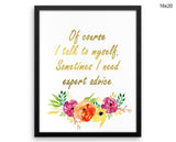 Funny Silly Print, Beautiful Wall Art with Frame and Canvas options available Therapist Decor
