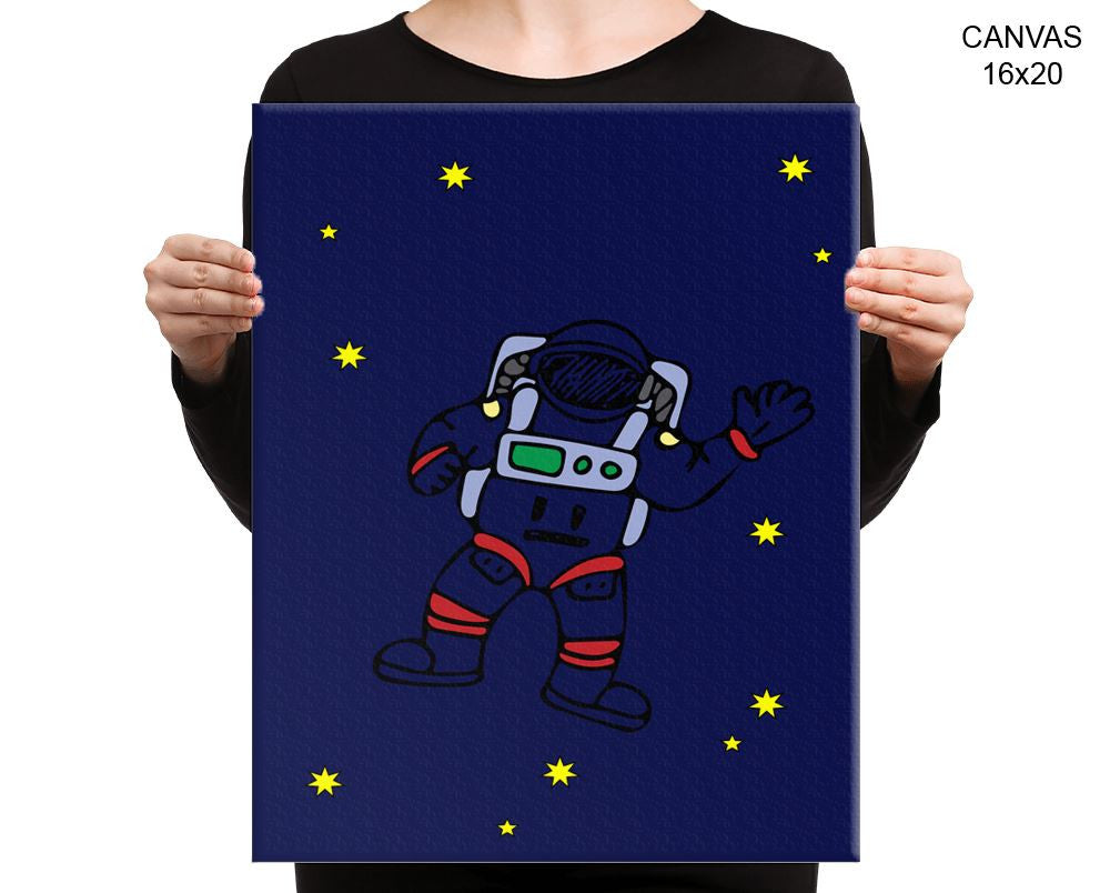 Astronaut Print, Beautiful Wall Art with Frame and Canvas options available Nursery Decor