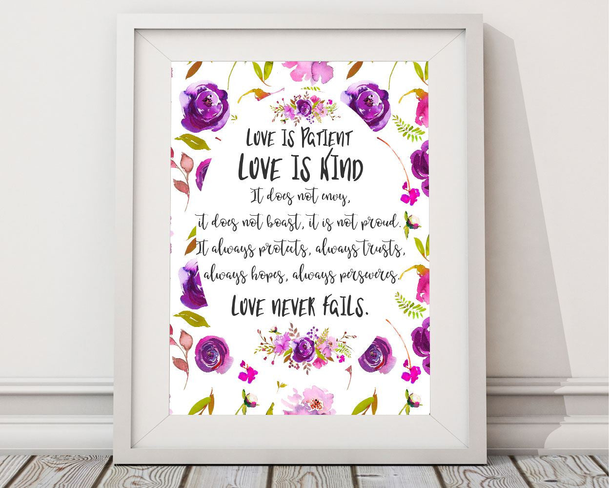 Wall Art Love Is Patient Love Is Kind Digital Print Love Is Patient Love Is Kind Poster Art Love Is Patient Love Is Kind Wall Art Print Love - Digital Download