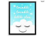 Twinkle Twinkle Little Star Print, Beautiful Wall Art with Frame and Canvas options available