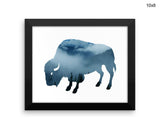 Buffalo Print, Beautiful Wall Art with Frame and Canvas options available Wildlife Decor
