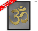 Meditation Om Print, Beautiful Wall Art with Frame and Canvas options available Spiritual Decor
