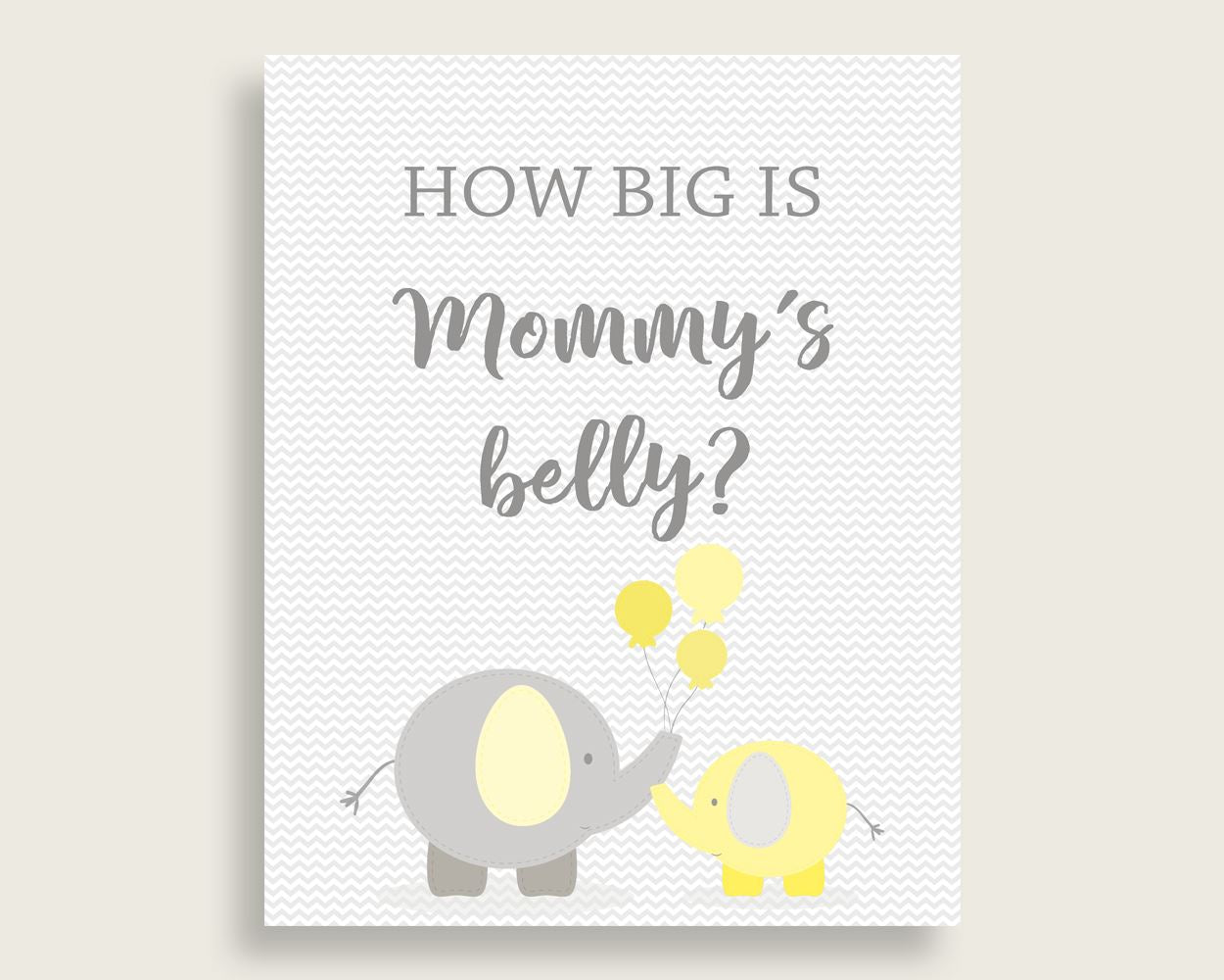 Mommy's Belly Baby Shower Mommy's Belly Yellow Baby Shower Mommy's Belly Baby Shower Elephant Mommy's Belly Yellow Gray party décor W6ZPZ