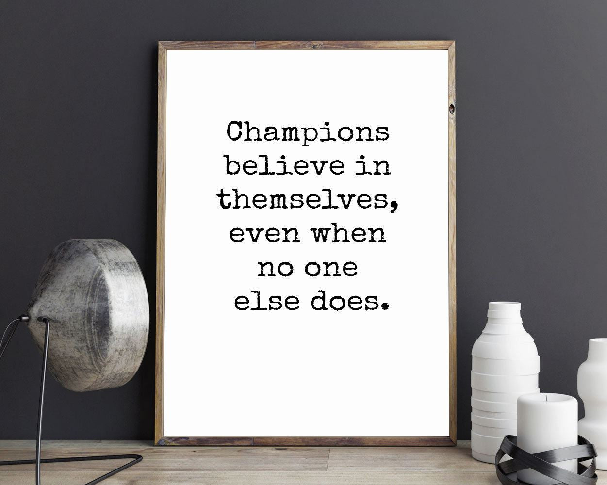 Wall Art Champions Digital Print Champions Poster Art Champions Wall Art Print Champions Inspirational Art Champions Inspirational Print - Digital Download