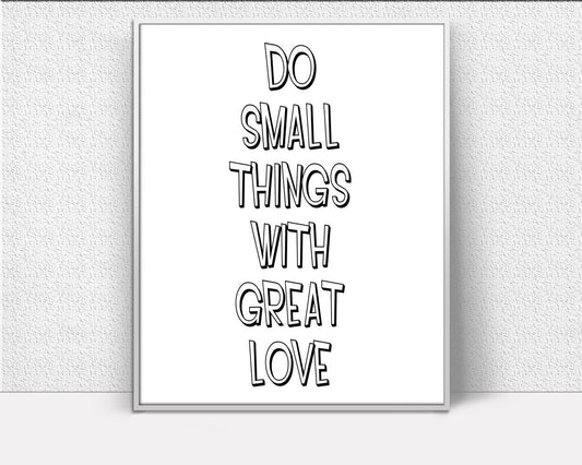 Wall Art Little Things Digital Print Little Things Poster Art Little Things Wall Art Print Little Things Inspirational Art Little Things - Digital Download