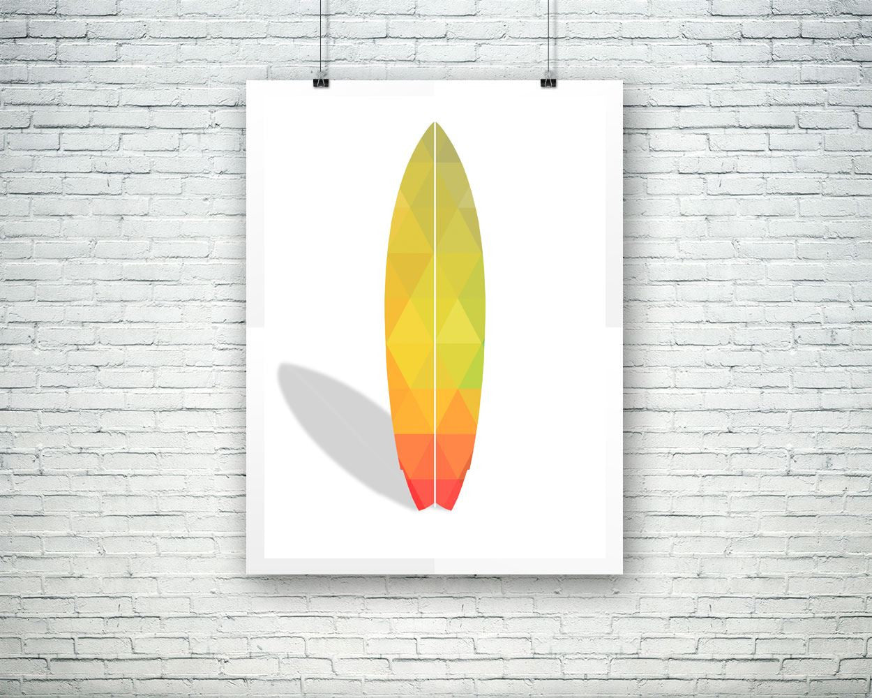 Wall Art Surfboard Digital Print Surfboard Poster Art Surfboard Wall Art Print Surfboard Summer Art Surfboard Summer Print Surfboard Wall - Digital Download