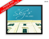 Sky Limit Print, Beautiful Wall Art with Frame and Canvas options available Photography Decor