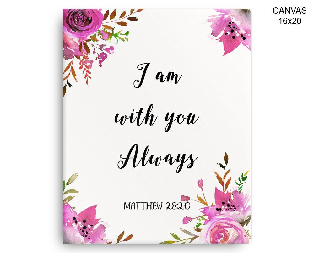 Matthew Print, Beautiful Wall Art with Frame and Canvas options available Quote Decor