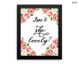 Isnt She Lovely Print, Beautiful Wall Art with Frame and Canvas options available Nursery Decor