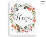 Hope Print, Beautiful Wall Art with Frame and Canvas options available Inspirational Decor