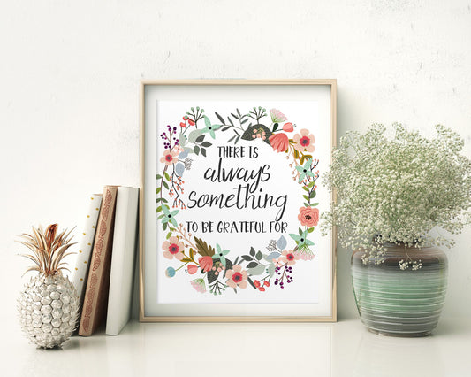 Wall Art Grateful Digital Print Grateful Poster Art Grateful Wall Art Print Grateful Home Art Grateful Home Print Grateful Wall Decor - Digital Download