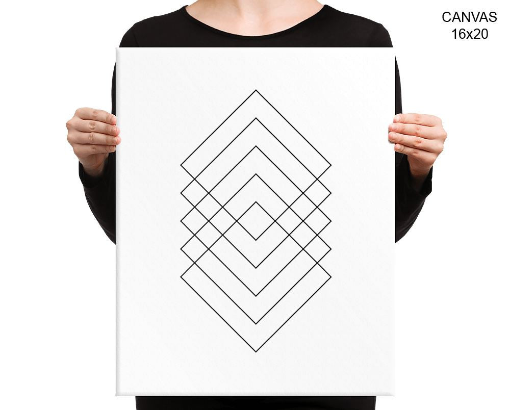 Geometry Square Print, Beautiful Wall Art with Frame and Canvas options available  Decor